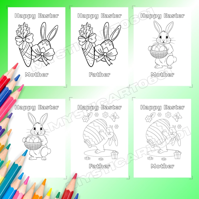easter coloring, greeting card, coloring sheet, easter gifts, easter card, printable easter, easter for kids, coloring pictures, kids coloring book, instant download, grandparents card, easter greeting, personalized card