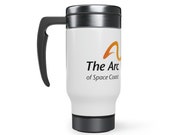 Stainless Steel Travel Mug with Handle, 14oz