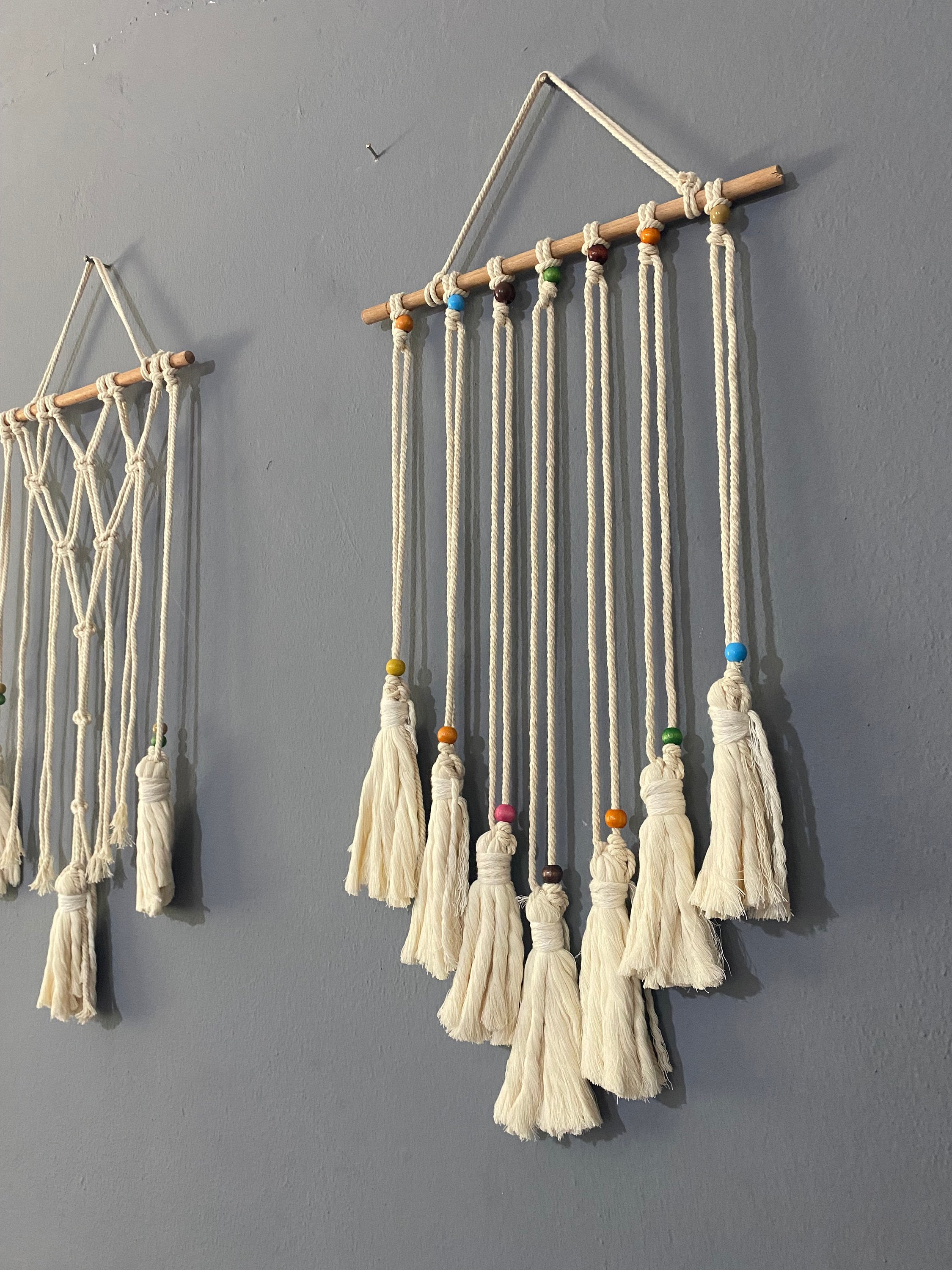 Macrame Photo Hanger, Boho Twine Photo Display, Collage Dorm Wall Decor ...
