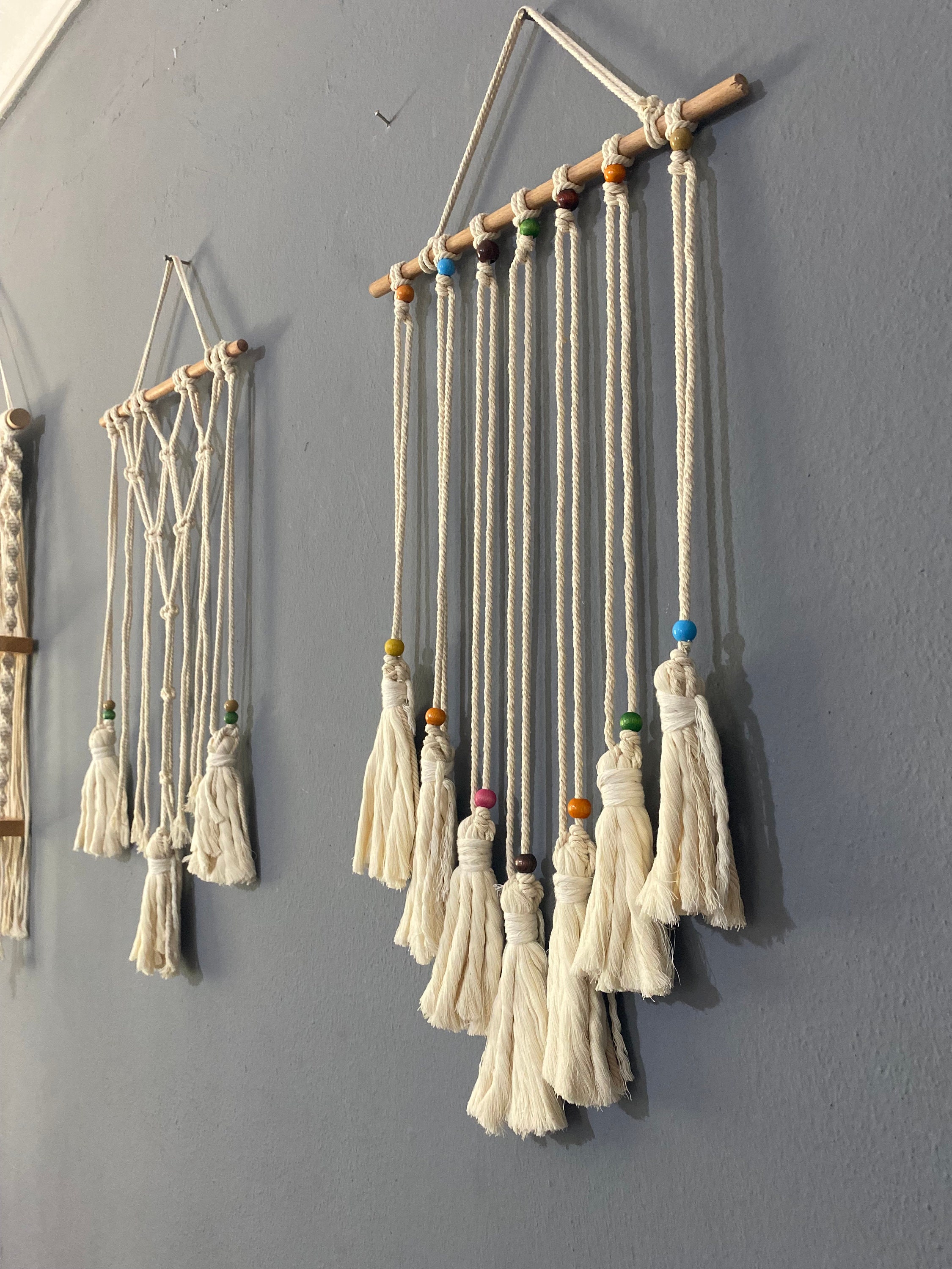 Macrame Photo Hanger, Boho Twine Photo Display, Collage Dorm Wall Decor ...