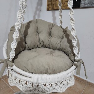 Macrame swing chair, Macrame Hommock, Boho swing, outdor swing, Hnaging chair