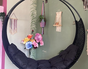 HANDMADE Macrame Swing, Swing Bed, indoor Hammock, indoor Swing Chair, indoor swing adult, Outdoor Hammock, Swing Set