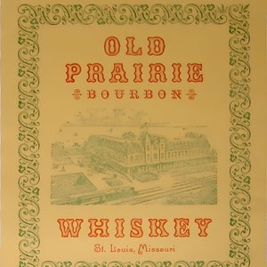 Old Prairie Bourbon Whiskey Label Gunsmoke Printable
