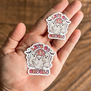 Let&#39;s Go Ghouls Vinyl Sticker | Little Turkey Shoppe | western ghost, western halloween sticker, cute ghost sticker, novelty halloween gift