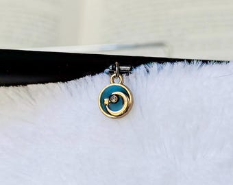 Celestial Moon Kindle Charm | Dust Plug Charm for phones, USB C and Apple Lightning