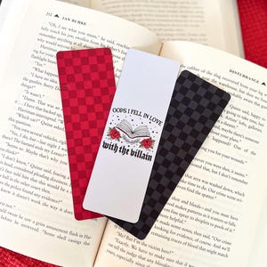 Villain Lover Bookmark Set | Little Turkey Shoppe | bookstagram, booktok, bookish bookmark, dark bookmark, romance bookmark, romantasy, smut