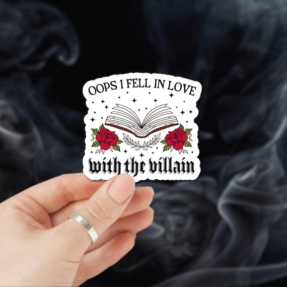 Villain Lover Sticker | Little Turkey Shoppe | Bookish Sticker for Romantasy Reader, Smutty Kindle Sticker