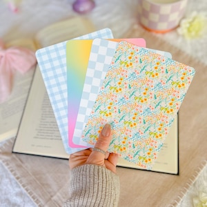 Blue Spring Kindle Inserts | Little Turkey Shoppe | aqua kindle inserts, rainbow kindle inserts, checkered kindle inserts, gingham, floral