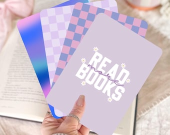 Lavender Kindle Inserts | Little Turkey Shoppe | purple kindle inserts, checkered kindle inserts, read more books, blue kindle insert