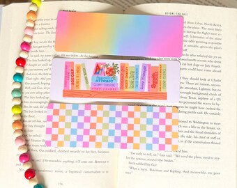 Book Trope Bookshelf Bookmark | Romance Reader Gift