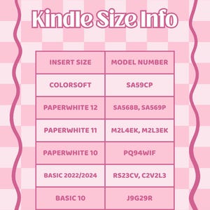 Pink Kindle Inserts | Little Turkey Shoppe | cutesy kindle inserts, valentine's day, hot pink, checkered, disco cherries, houndstooth, heart image 7