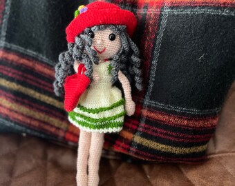 Crochet country doll