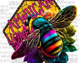 American Honey   Digital Design Sublimation Design  Transparent PNG