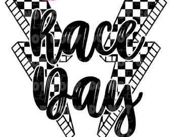 Race Day Racing Dirt Track Girls Digital Design Sublimation DTF Design Transparent PNG