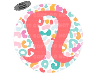 Summer Leopard Lu popular Digital Design Sublimation DTF Design Transparent PNG