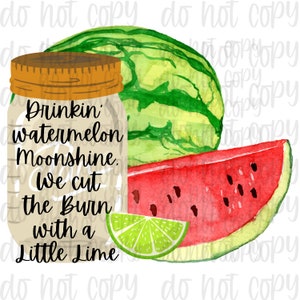 Anguria Moonshine Digital Design Sublimazione Design PNG trasparente