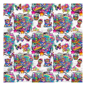 Mashup SEAMLESS  pattern  Digital Design Sublimation Design  Transparent PNG