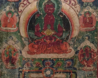 ANCIENT THANGKA thanka, tangka TIBET 67