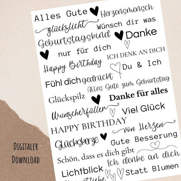 Kerzentattoo / Kerzentattoos / Kerzenfolie / Download für Wasserschiebefolie  A4 / Geburtstag Geburt Genessung / Gute Besserung