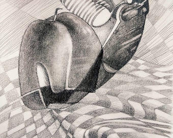 Dibujo surrealista - Etsy México Dibujo surrealista - Etsy México
