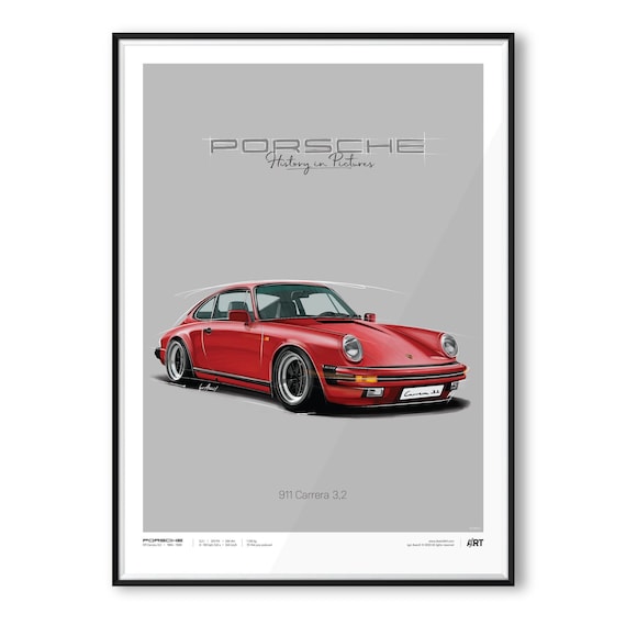 ポルシェ 911 カレラ 3.2 – ポスター 50 x 70 - Etsy 日本