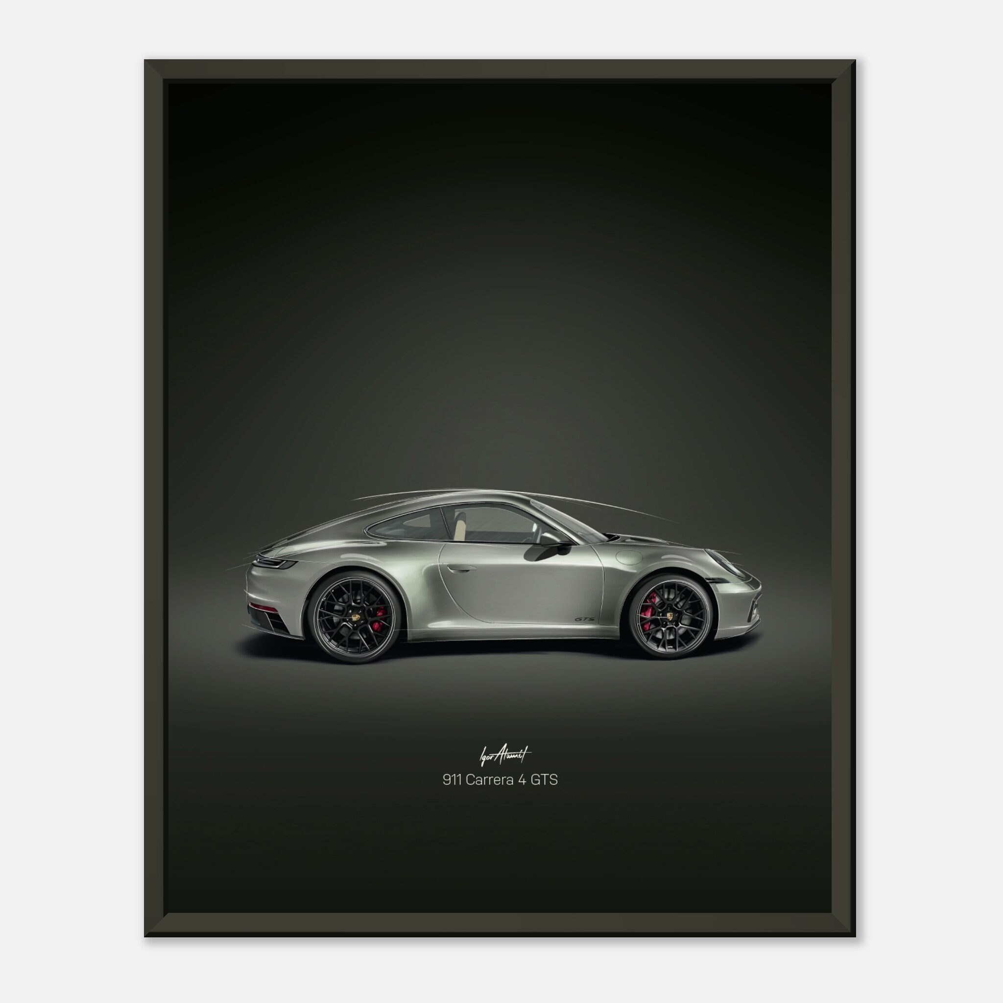 Porsche 911 Carrera 4 GTS – Premium Poster - Etsy