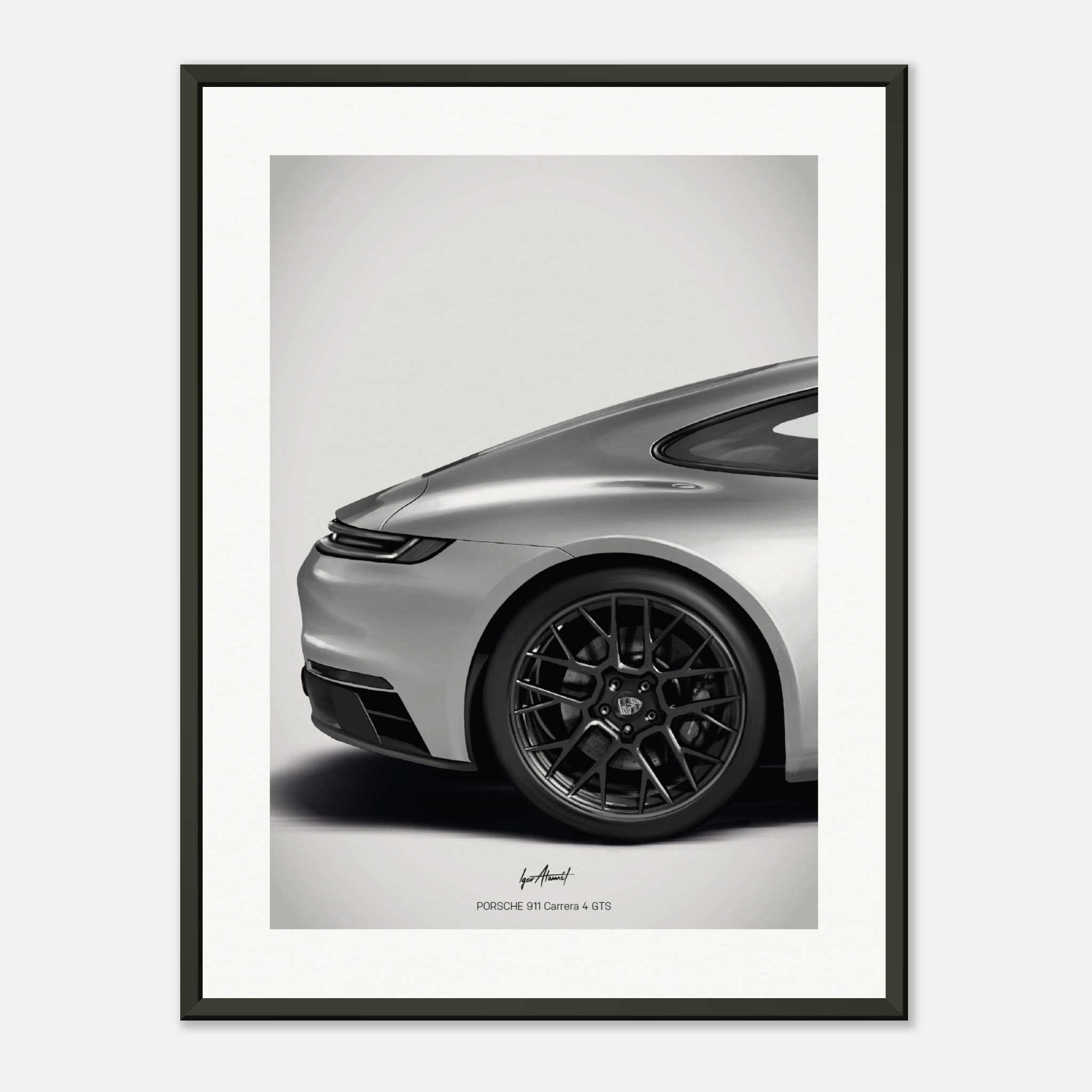 Porsche 911 Carrera 4 GTS | Back Shapes - Poster - Etsy