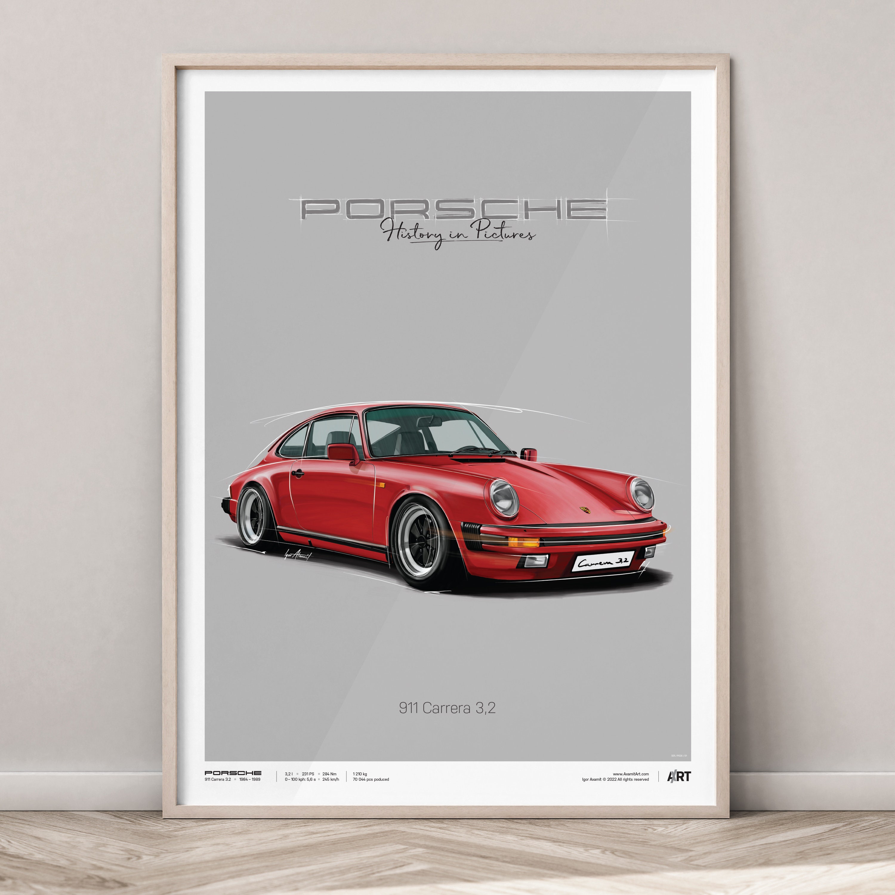 ポルシェ Carrera 911 ポスター Porsche 911 Carrera 3.2 – Poster 50 X 70 - Etsy