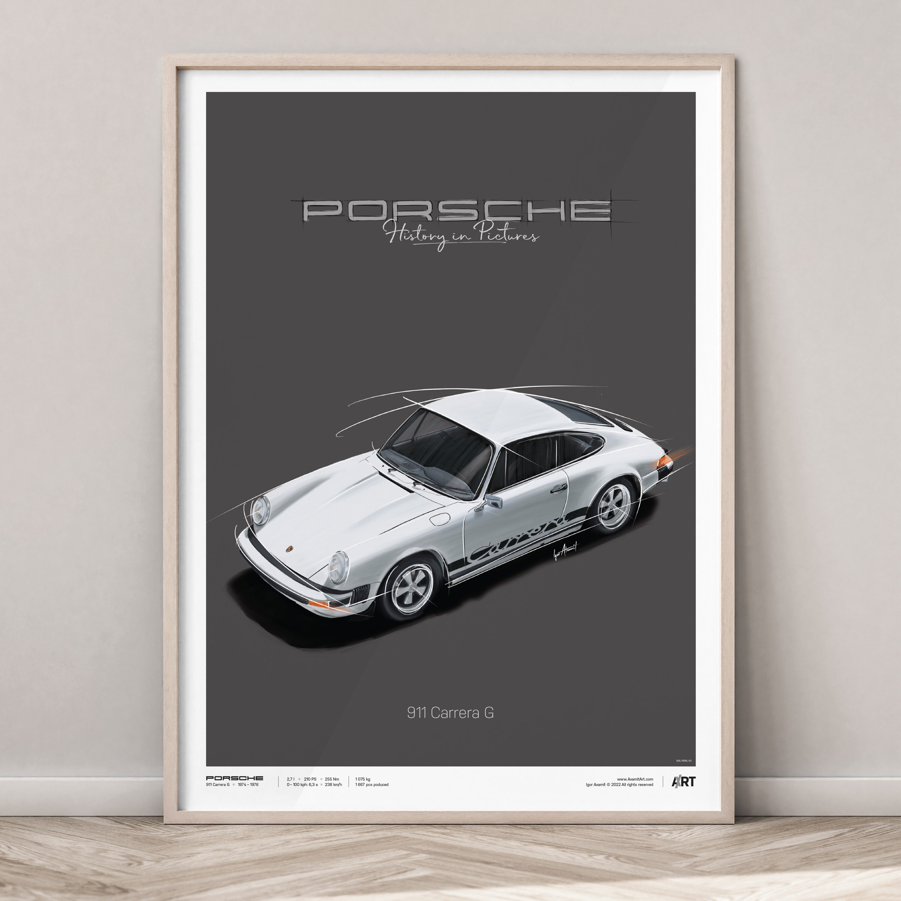 Porsche 911 Carrera G – Poster 50 X 70 - Etsy Israel
