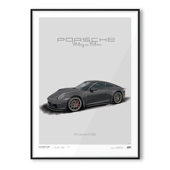 Porsche 911 Carrera S 992 – Poster 50 X 70 - Etsy