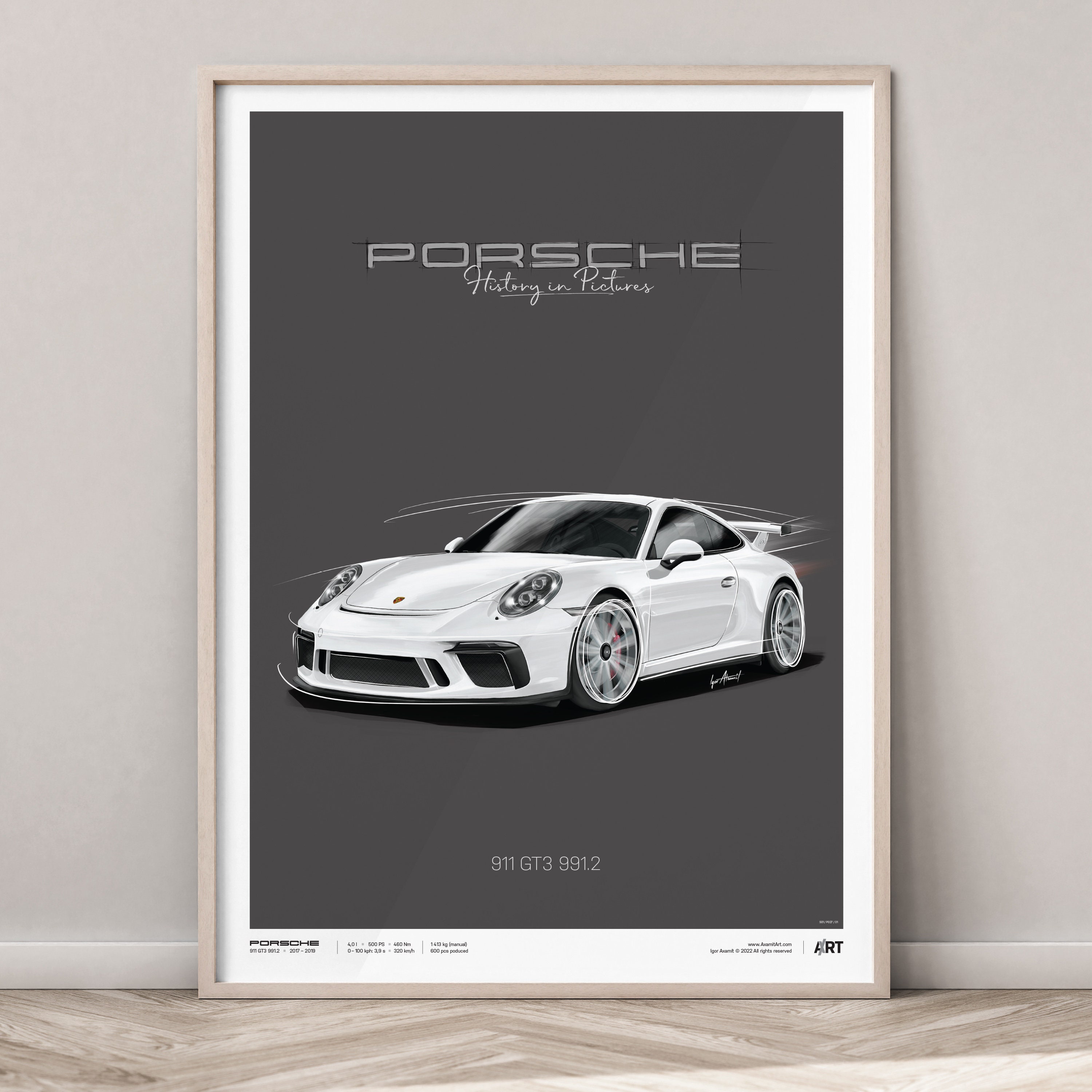 Porsche 911 GT3 991.2 – Poster 50 X 70 - Etsy