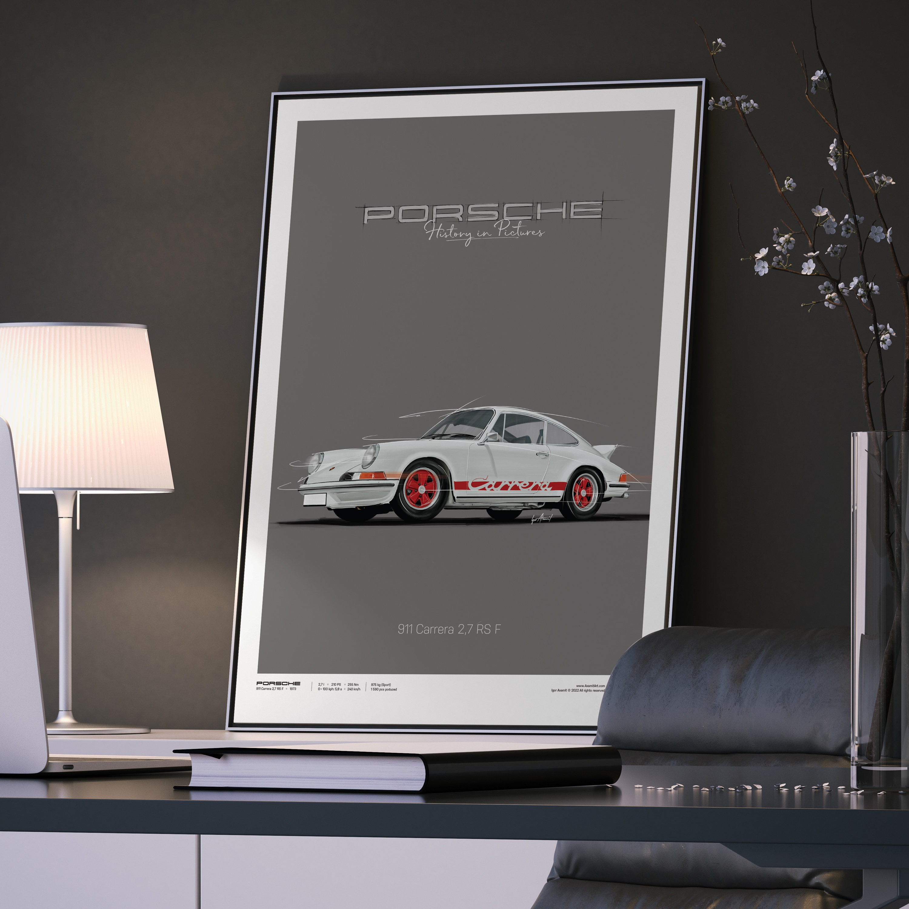 Porsche 911 Carrera 2,7 RS F – Poster 50 X 70 - Etsy