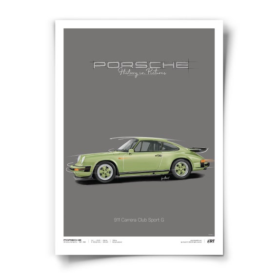Porsche 911 Carrera Club Sport G – Poster 50 X 70 - Etsy