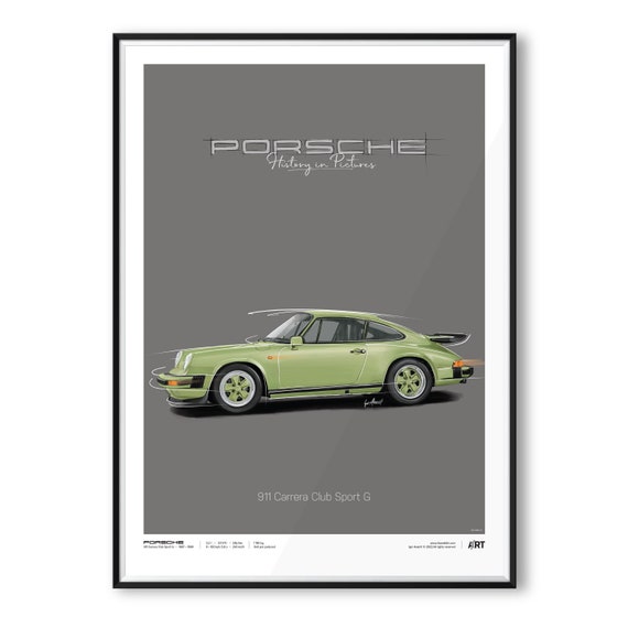 Porsche 911 Carrera Club Sport G – Poster 50 X 70 - Etsy