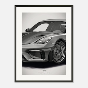 Porsche 718 Cayman GT4 RS | Shapes - Poster