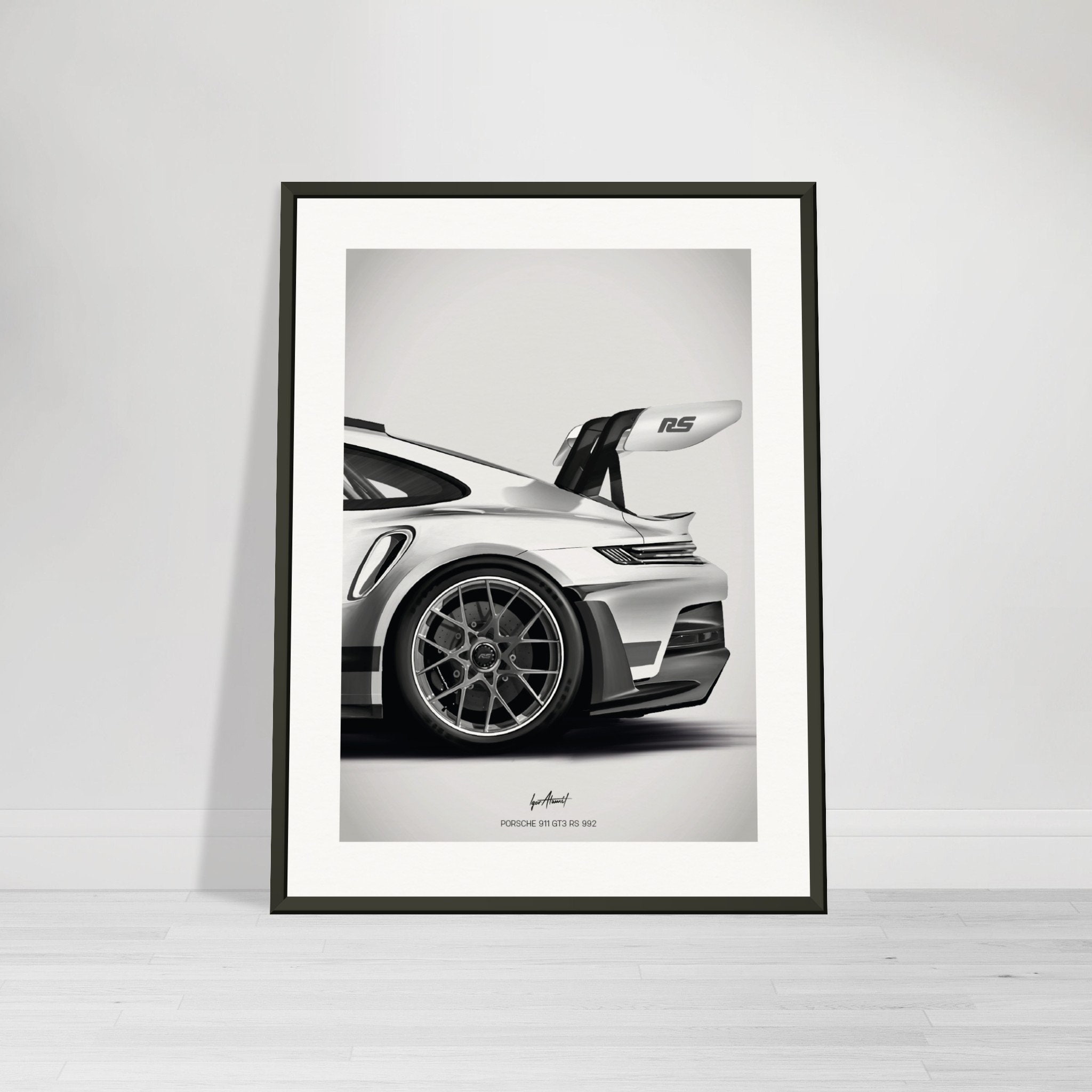 Porsche 911 GT3 RS 992 | Back Shapes - Poster - Etsy