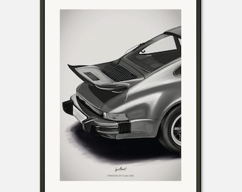 Porsche 911 Turbo 930 | Back Shapes - Poster