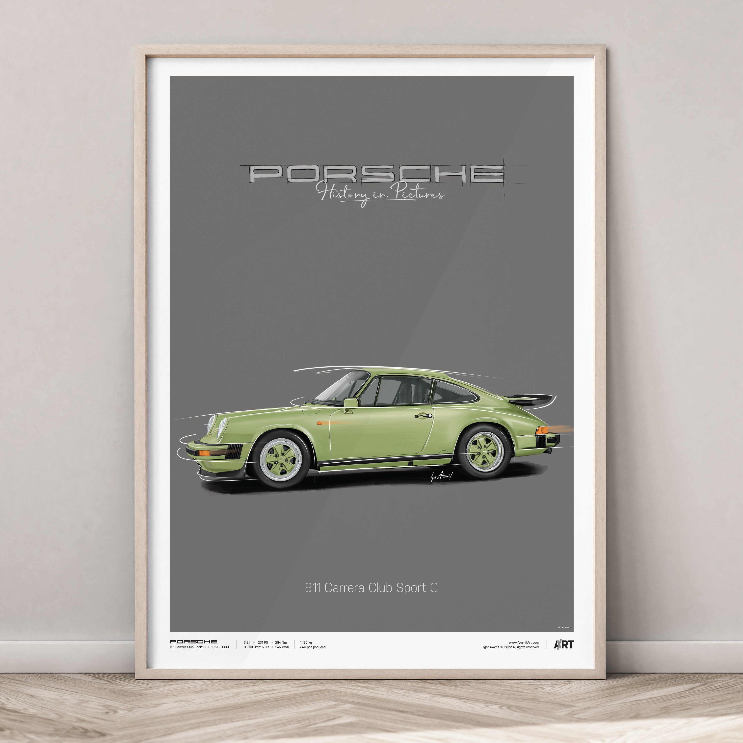 Porsche 911 Carrera Club Sport G – Poster 50 X 70 - Etsy