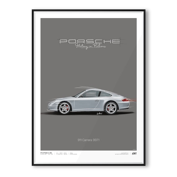 Porsche 911 Carrera 997.1 – Poster 50 X 70 - Etsy