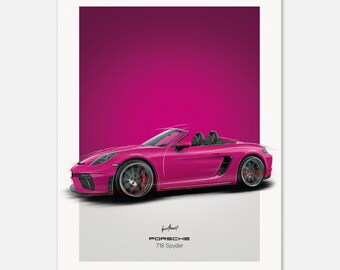 HW PORSCHE BOXTER SPYDER（PINK WINDOW） HW PORSCHE BOXTER SPYDER（PINK WINDOW）