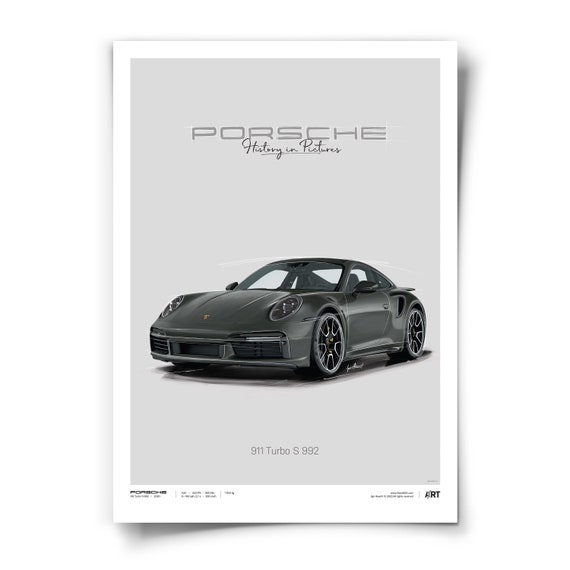 Porsche 911 Turbo S 992 – Poster 50 X 70 - Etsy