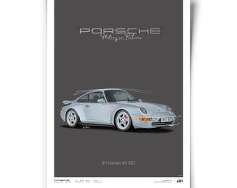 ポルシェ 911 カレラ RS 993 – ポスター 50 x 70 - Etsy 日本