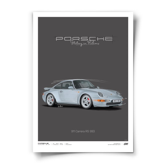 ポルシェ 911 カレラ RS 993 – ポスター 50 x 70 - Etsy 日本
