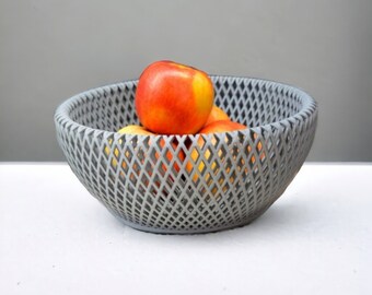 Exquisite 3D Printed Home Decor & Creative Design MINIMALIST FRUIT BOWL Gift for Any Occasion, Elegant Kitchen Accessories Snack Bowl