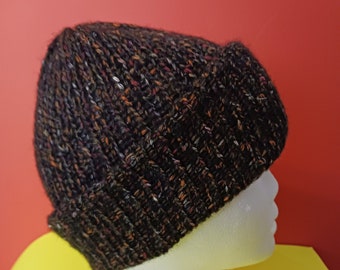 Adult Knitted Beanies | Double Thick | Warm beanies | Winter Hats | Slouchy Beanie | Handmade,reverseable