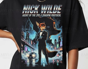 Nick Wilde Zootopia Shirt: Vintage Zootopia ZPD Tee, Disneyworld Shirt, Comfort Colors Custom Disney Shirt, Disneyland Matching Shirts