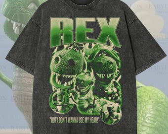 Oversized Rex Toy Story-shirt: Toy Story Rex dinosaurusshirt, bijpassende Disneyworld-shirts, Disneyworld-shirt, Disney World Toy Story-shirt
