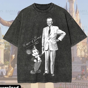 Oversized Walt Disney Mickey Shirt Magic Kingdom Tee Disney Legend Quote Shirt Disneyland Vacation Tee I Like The Impossible Disney Shirt