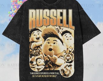 Oversized Disney Russel Shirt: Up Shirt, Disneyland Shirt, Disney Shirt, Oversized Disney Shirt, Dug Carl Russell Wilderness Explorer Shirt