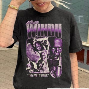 Vintage Mace Windu Star Wars T Shirt, Mace Windu Jedi Shirt, Star Wars Prequels, Samuel L Jackson Shirt Revenge of the Sith Shirt Jedi Tee